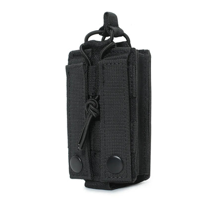 M4 M16 AR15 5.56mm magazine pouch, single magazine holster, MOLLE compatible, EDC waist pouch with laser-cut openings