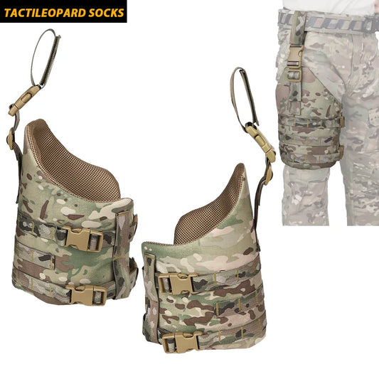 Tactical MOLLE Drop Leg Platform Panel Thigh Strap Belt & Buckled Leg Hanging Board Mesh Comfort Hunting Equipment Accessories