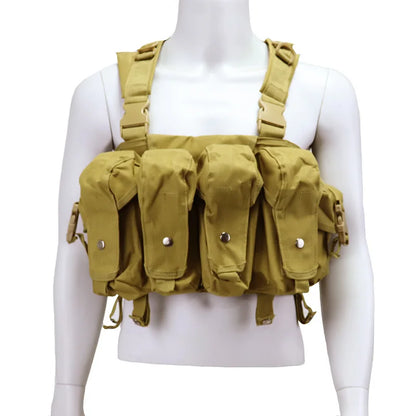 Men's Tactical Vest AK 600D Outdoor Hunting Gear Lightweight Protective Hunting Vest with Equipment Pouches for Men
