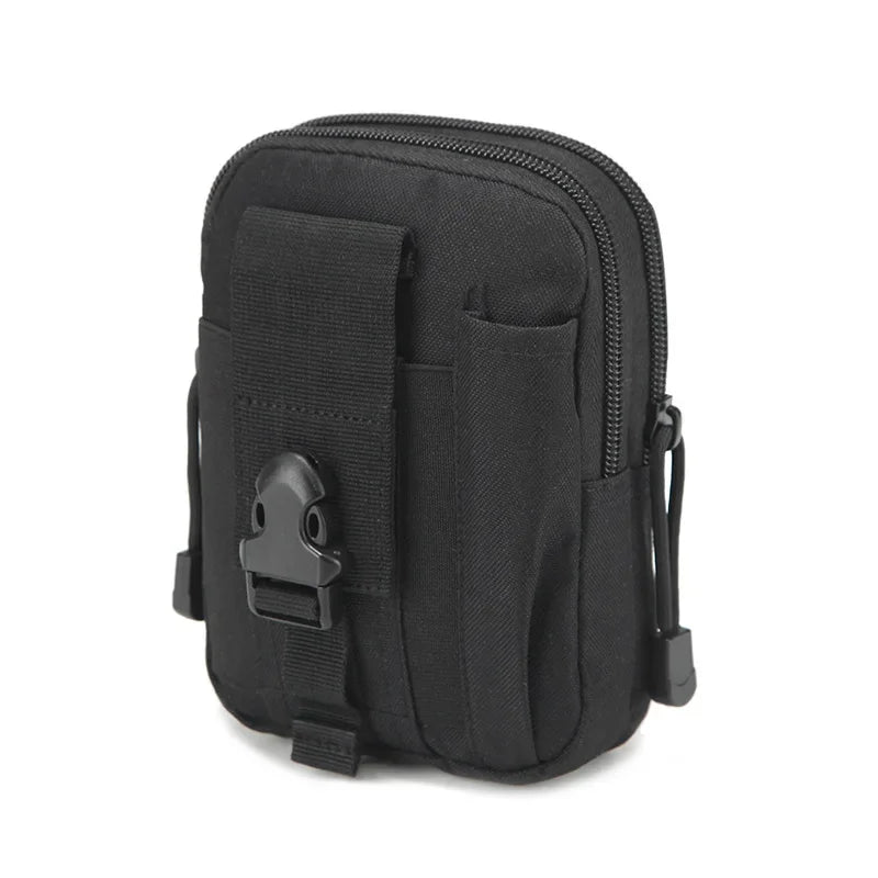Molle Tactical Pouch Belt Waist Pack Men Small Pocket Survival Tool Bag for Running Travel Camping Hunting Airsoft