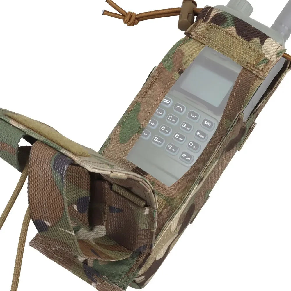 PRC 152 Drop-down Radio Pouch MBITR Walkie-Talkie Bag Outdoor Tool MOLLE Belt Pouches for Hunting Vest Plate Carrier
