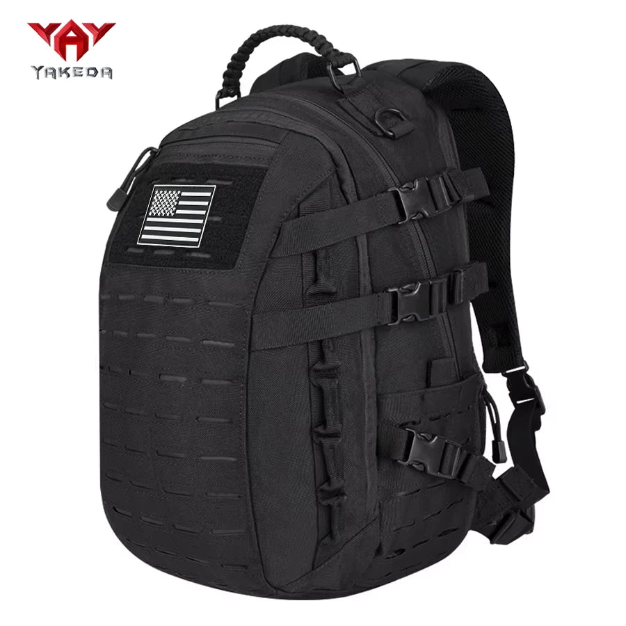 YAKEDA Laser Cutting MOLLE Outdoor Backpack Wear resistant and Durable Large Capacity Mountaineering Bag