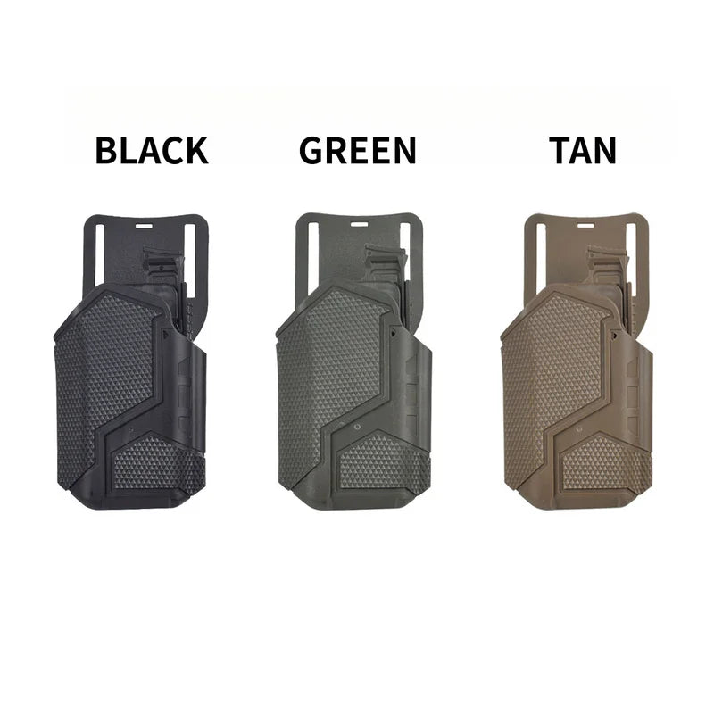 Tactical Quick Draw Holster Compatible X300 Flashlight MOLLE Waist Carry Multi-Functional Outdoor CS Game Prop