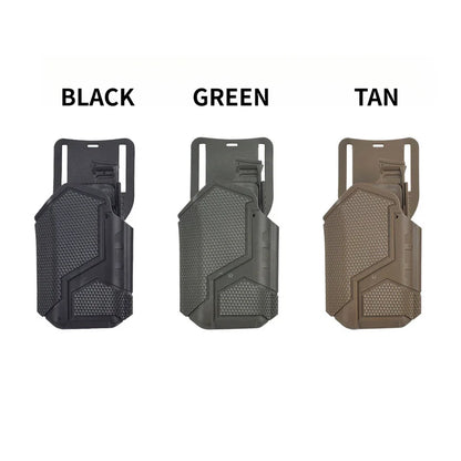 Tactical Quick Draw Holster Compatible X300 Flashlight MOLLE Waist Carry Multi-Functional Outdoor CS Game Prop