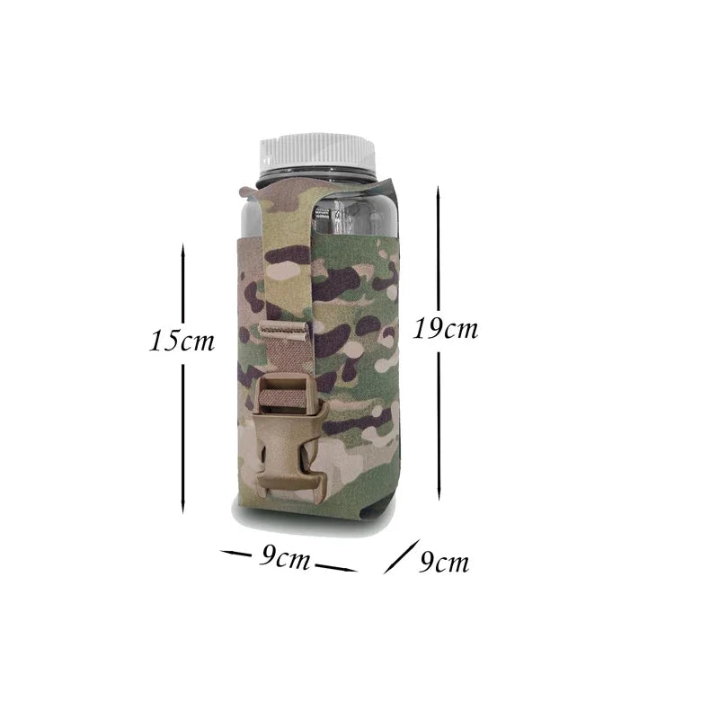 Airsoft SS Style Water Bottle Pouch Tactical Vest Bottle Holder Plate Carrier Molle Pouch Hunting 1L Multicam Bottle Bag Gear