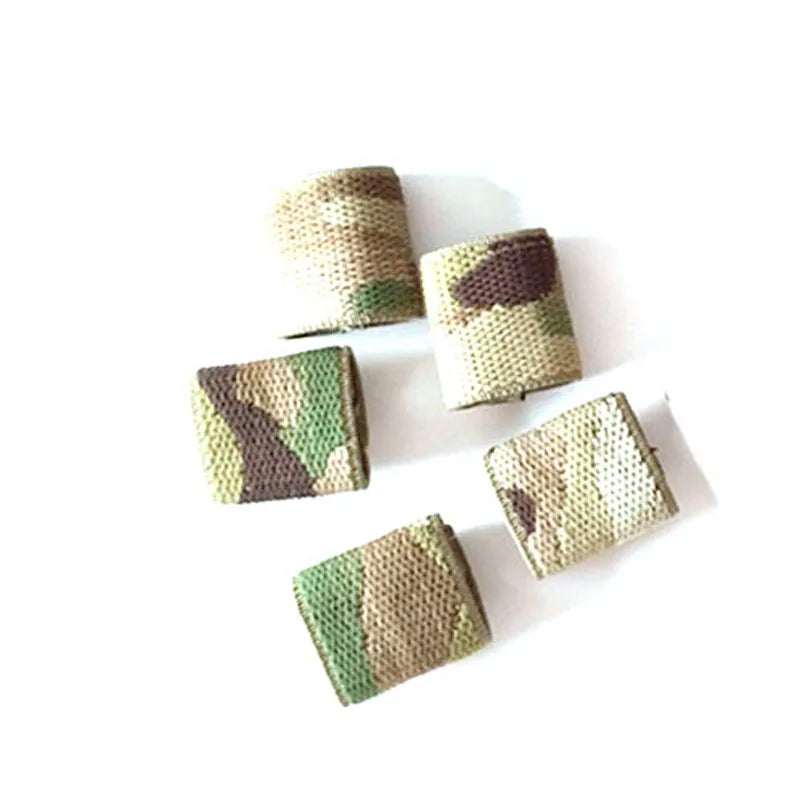 Tactical Webbing Tie Tape Elastic Fixed Buckle Elastic Belt Ring 25mm 38mm 5pcs/Lot