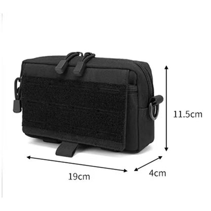 Molle Admin Pouch Utility EDC Tool Pouch Hunting Bag Horizontal Modular Pouch Chest Waist Pack EMT Orgaznier Bag for Outdoors