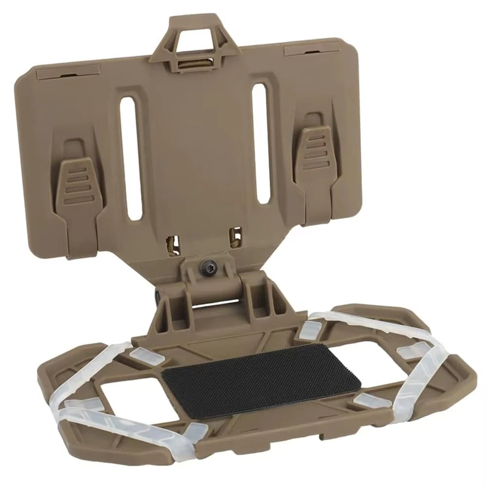 Vest Phone Holder Carrier For Molle Navigation Phone Board Quick Access Folding Holder Mount Tactical Vest Chest Bracket