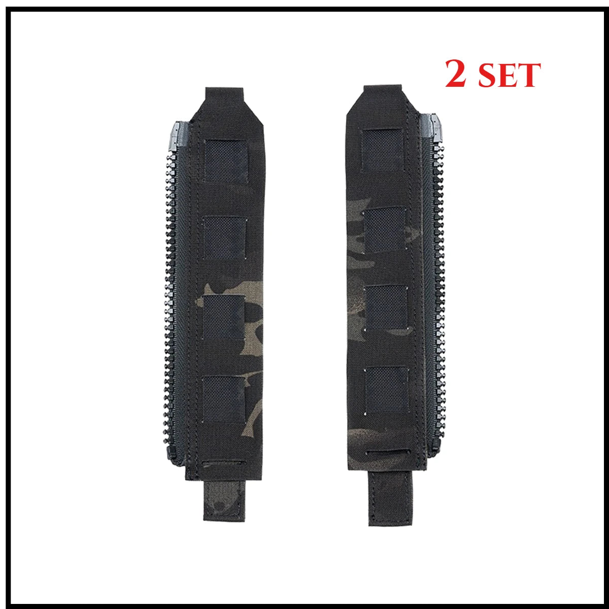 Tactical Back Panel Zipper MOLLE Adapter 500D Nylon Lightweight Versatile For Rear Pack Plate Carrier 3950 Vest Hunting Gear