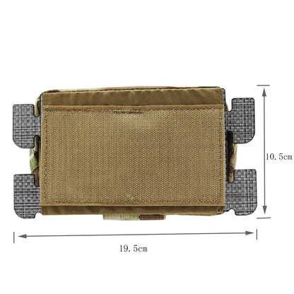 VULPO Tactical FCPC Vest MOLLE Adapt Admin Panel Pouch Chest Expansion Sub Bag Utility Map Pouch For Hunting Airsoft Vest