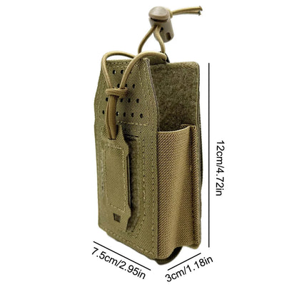 Tactical Radio Pouch Molle Walkie-talkie Radio Pouch Nylon Duty 5.56Magazine Tool Interphone Pouch Hunting Accessories Bag