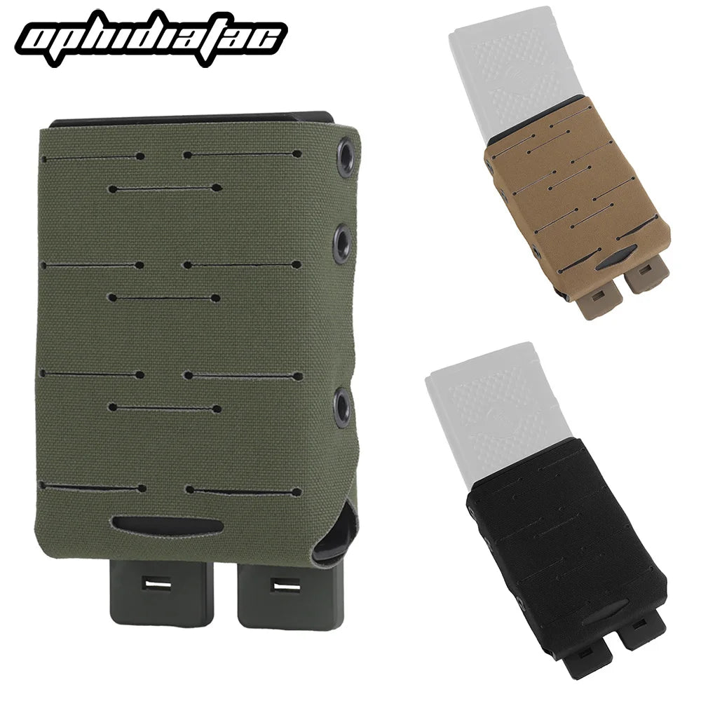OPHIDIAN  Molle Magazine Pouch Lightweight AR15/M4/9mm Mag Case Built-in Nylon Holder Hunting Pistol Rifle Equipment