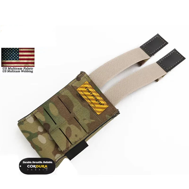 Emersongear Tactical LCS Rifle Magazine Pouch 5.56/7.62mm Singel Mag Carrier MOLLE Pouch Laser Cut Tool Bags Airsoft AK M4