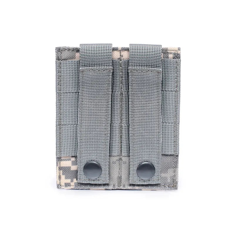 9mm Magazine Pouch Pistol Magazine Bag Tactical Fast Draw Pistol MOLLE Double Mag Pouch EDC Tool Kit Hunting Accessory