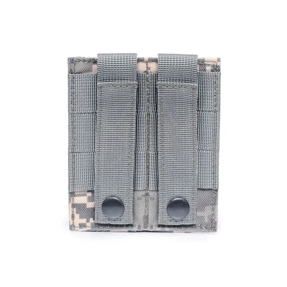 9mm Magazine Pouch Pistol Magazine Bag Tactical Fast Draw Pistol MOLLE Double Mag Pouch EDC Tool Kit Hunting Accessory