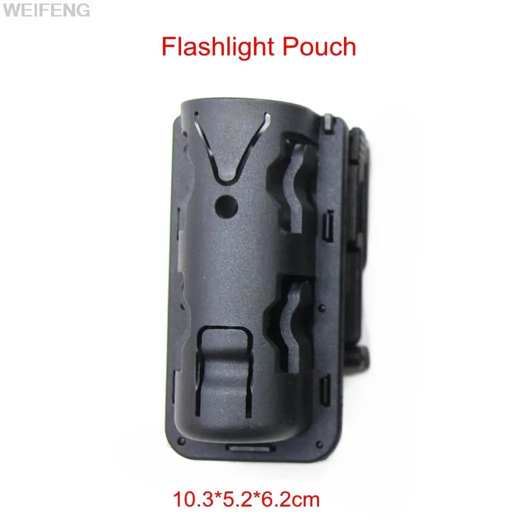 Tactical Baton Pouch Flashlight Pouch Spray Holster 360 Degree Rotation Clip Military Self Defense Police Tool Case Holder