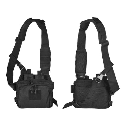 Tactical Range Bags, Crossbody Pouch with AR/M4 Quick Release Magazine Holster and Pistols Mag Holders, Shooting & Hunting Gear
