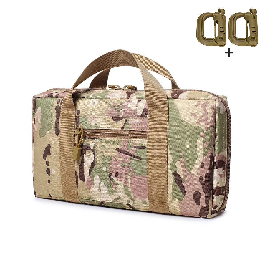 Outdoor multi-purpose handbag, casual storage bag, main bag, double zipper, portable handle design
