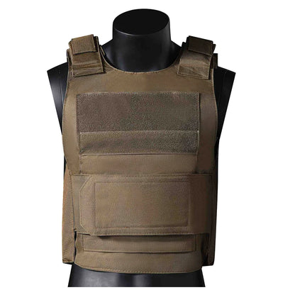 Hunting vest with widened Velcro adjustable shoulder straps and waistband, made of durable and wear-resistant fabric