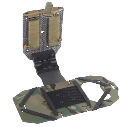 90° Rotating Foldable MOLLE Phone Holder Adjustable Elastic Mount for Large Smartphones Hunting Vest Plate Carrier Navigation