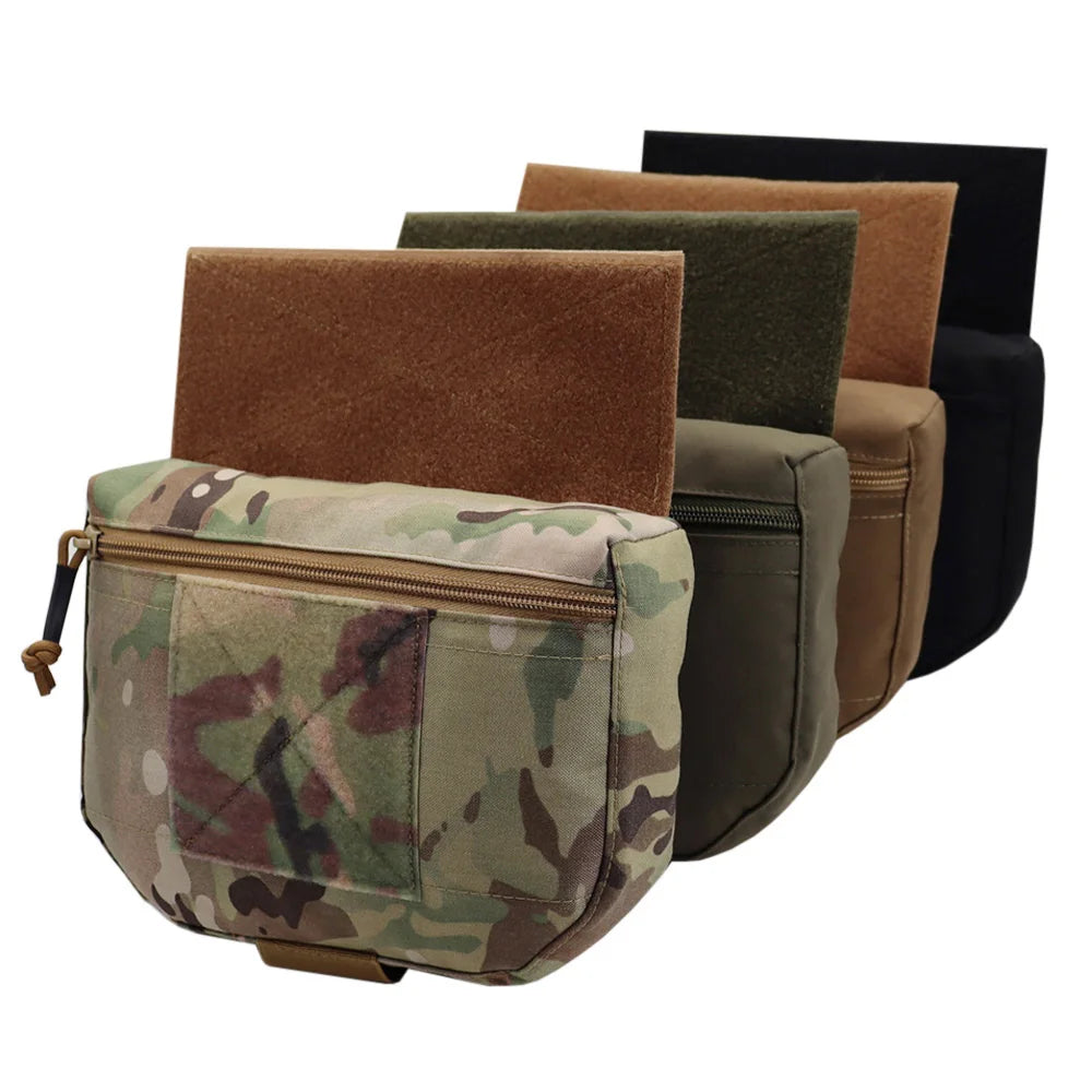 Tactical Vest Drop Dump Pouch JPC FCPC Vest Chest Rig Belly Bag Fanny Pack Hunting Airsoft Vest Accessory Bag