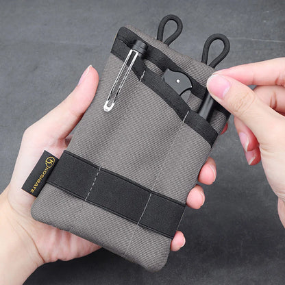 EDC Tactical Tool Bag Foldable Mini EDC Pouch Sundries Bag Phone Pouch Key Card Case Organizer Waist Wallet Molle Shoulder Bag