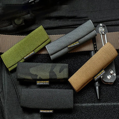 2pcs Belt Sleeve Elastic Loop EDC Belt Organizer Concealed Tool Holder Flashlight Holder Tactical Hunting Accessories