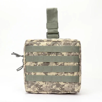 Hunting Thigh Molle Pack Nylon Tactical Drop Leg Bag Camping Cycling  Hunting CS Hanging Tactical Tool Bag High Capacity
