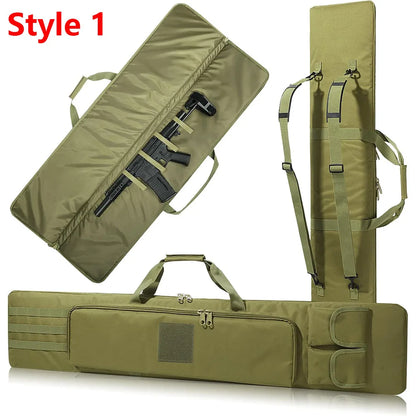 120cm Rifle Gun Case Soft Gun Bag Tactical Shotguns Storage Bag Rifle Carrier Pouch Hunting Gun Backpack for Shooting Range
