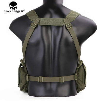 Emersongear MF Style Tactical Chest Rig UW Gen IV Hunting Vest Harness Split Front Carrier Waist Mag Bag