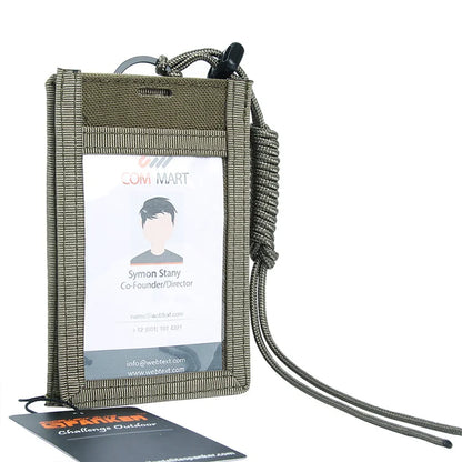 EXCELLENT ELITE SPANKER Tactical ID Card Case Patch Neck Lanyard Credit Card Organizer Pouch Adjustable Neck Lanyard
