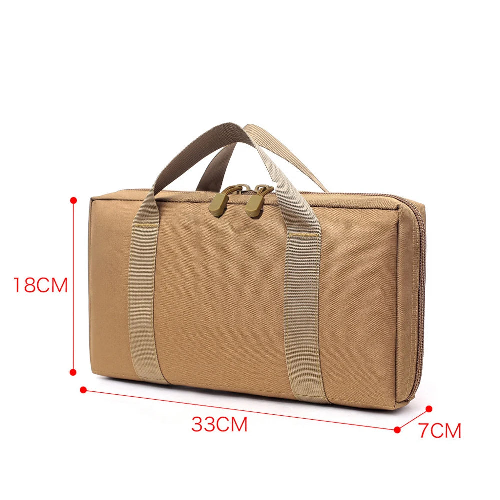 Tactical Pistol Gun Bag Case Universal Concealed Handgun Storage Bag Magazine Pouch Hunting Accessories Storage Handbag