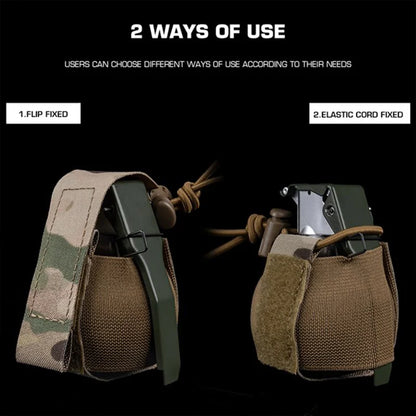 MOLLE Panel Multifunctional Camouflage Grenade Pouch for M67 Grenades, Flashbangs, Smoke Grenades, and Throwable Devices Storage