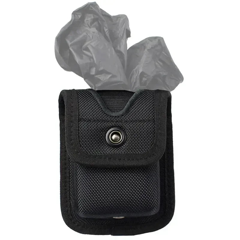 Disposable Glove Pouch with Security Pager Molded Latex Accessory Holder for EMT Tactical Hunting Bag