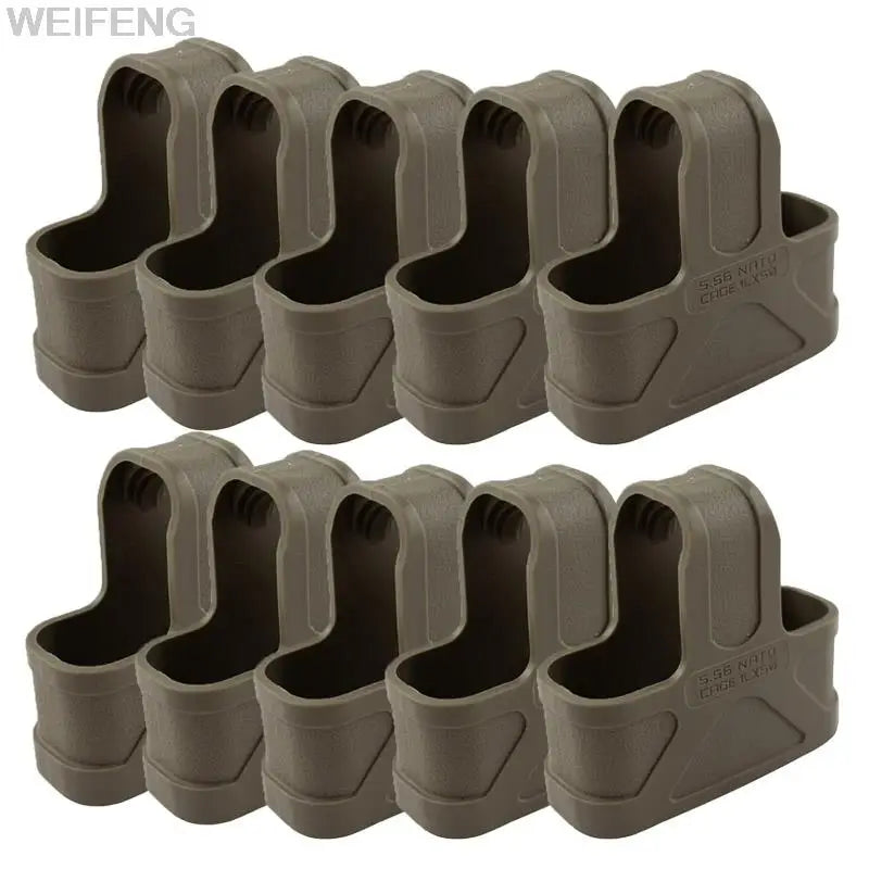 6/10PCS Tactical 5.56 Magazine Pouch Rubber Holster Glove Sleeve Cover M4 Mag Pouch Holder Carry Case Hunting Shooting Accessory