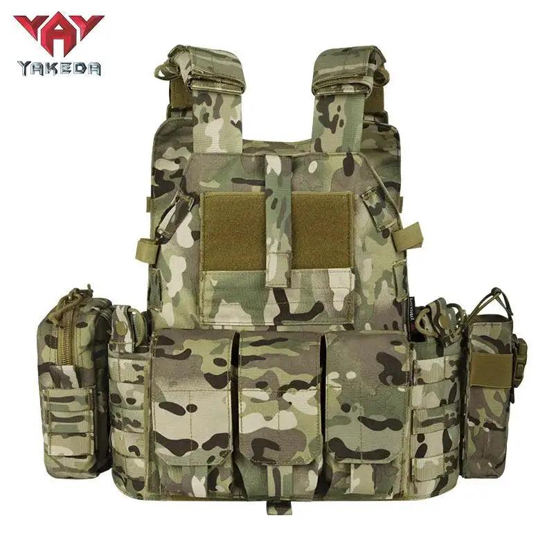 Yakeda 6094 Vests Plate Carrier Vest Camouflage Molle Nylon Modular Vest Tactical Vests Outdoor Hunting Men Vest