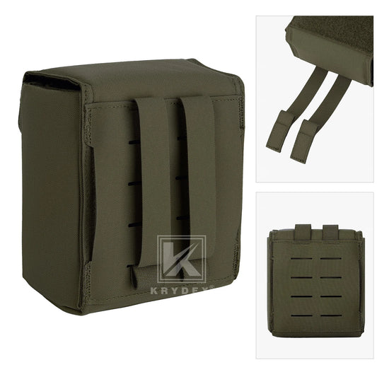KRYDEX Tactical Night Vision Pouch MOLLE NVG Bag Tool Pack with Padded Goggle Carrying Case Airsoft Gear For NVG14 NVG15
