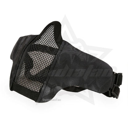 Outdoor cycling mask carbon steel mesh breathable half face mask CS field protection mask