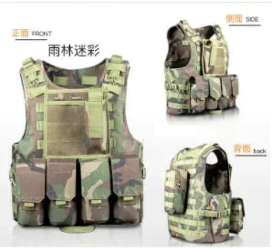 Children's Combat Camouflage Vest, Kids Airsoft Vests, Outdoor Paintball, Tactical Waistcoat Boys, Girl, Sniper Uniform