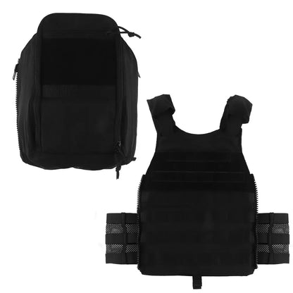 Tactical Hunting Vest Velocity Systems Plate Carrier With Zip-on Hydration Back Panel  Bag MOLLE Scarab Airsoft Militar Gear