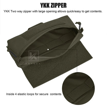 KRYDEX Tactical Mini Dangler Dump Drop Pouch Fanny Pack Tool Storage Bag for JPC CPC LBT D3CR MK3 MK4 Chest Rig Vest Accessories