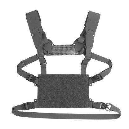 MOLLE Chest Rig Mini V2 H-type Ferro Style Lightweight Chesty Rig Tactical Vest Assault Training Plate Carrier Front Flaps Adapt
