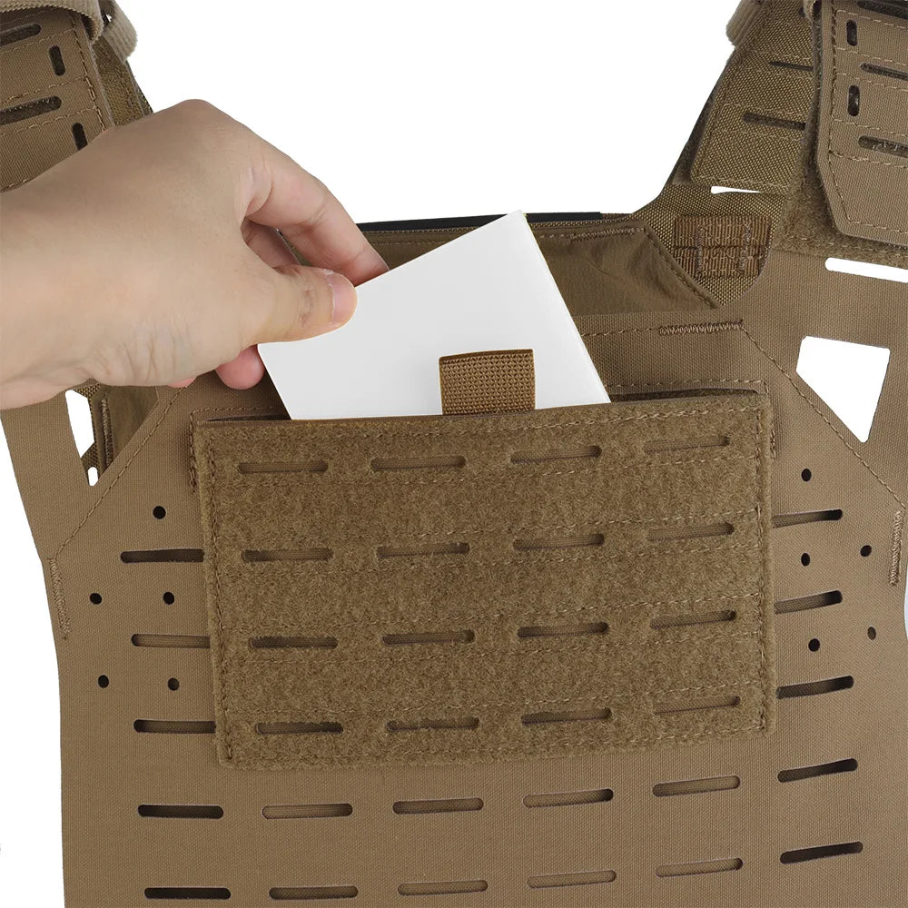 Tactical Nylon Lightweight SF Plate Carrier V2 MOLLE Mount Can Insert 10X12 or SAPI Medium Protective Plate Hunting Accessories