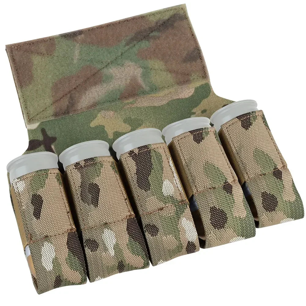 Airsoft M203 Grenade Sub Pouch 5 Round 40MM Banger Hanger Chest Rig Abdominal Tactical Vest Plate Carrier Accessories