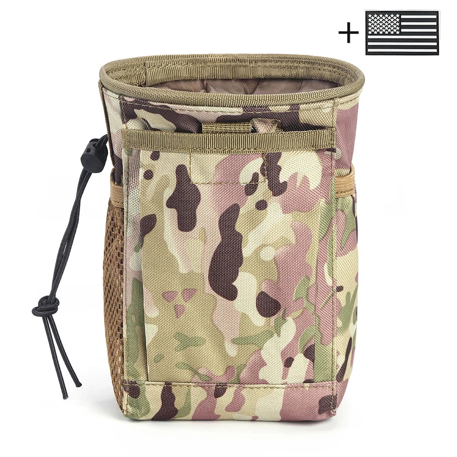 Rock Climbing Chalk Bag - Durable Nylon Waist Bag with Mesh Pocket and Drawstring Closure, Suitable for Outdoor Exploration