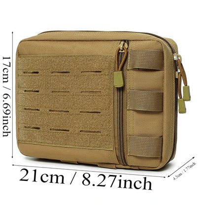 Tool Kit Tactical Bag Outdoor Medical Pouch MOLLE Accessory Pouch for Backpack Vest Multi-function Waterproof 1000D Nylon Bag