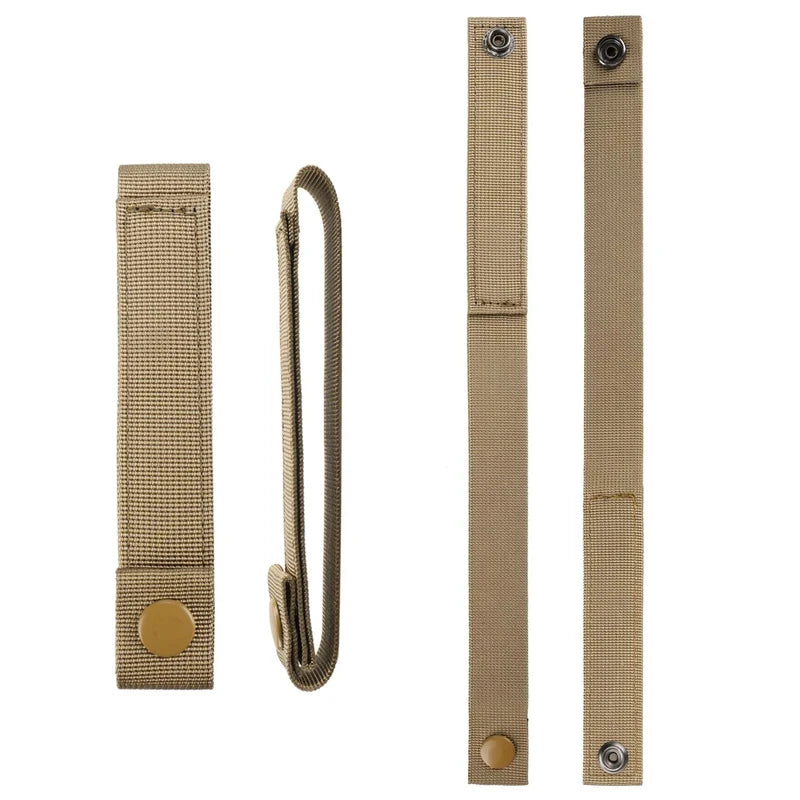 1/2/3pcs Outdoor Molle Strap 6 inch Tactical Molle Strap Molle Webbing Straps Attachment Snap Strap Nylon Thumb Snap Straps