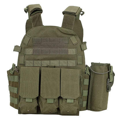 Nylon Tactical Vest Body Armor Hunting Carrier Airsoft Accessories Men Combat MOLLE Camo Military Army Vest Outdoor CS Hunting