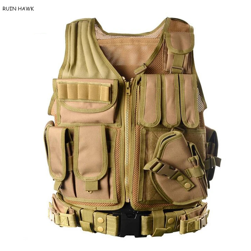 Tactical Vest Men Outdoor Hunting Waistcoat Airsoft Sport Paintball Body Armor