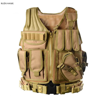 Tactical Vest Men Outdoor Hunting Waistcoat Airsoft Sport Paintball Body Armor